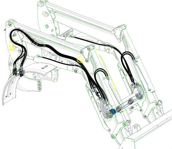 john deere 640 loader parts diagram