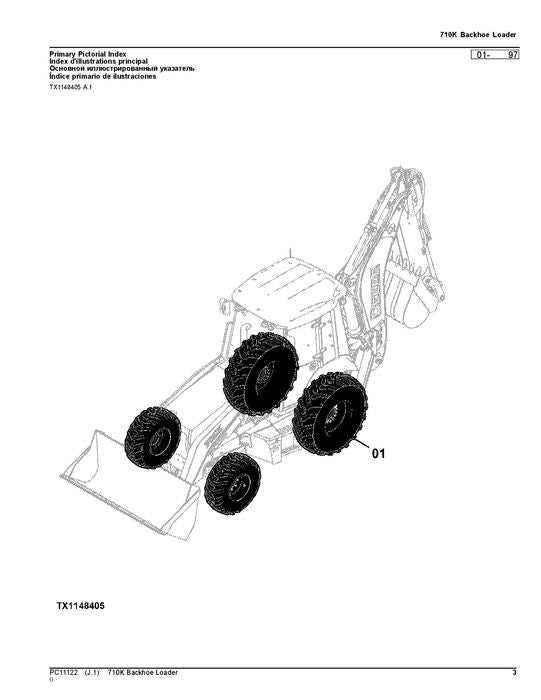 john deere 7 backhoe parts diagram