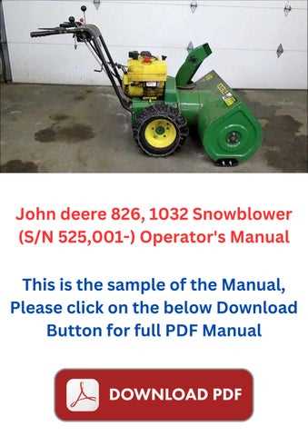 john deere 828d snowblower parts diagram