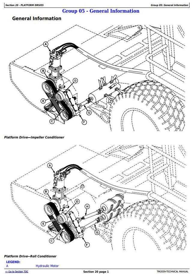 john deere 995 header parts diagram