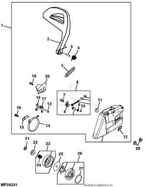 john deere cs56 chainsaw parts diagram