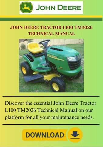 john deere l100 mower deck parts diagram