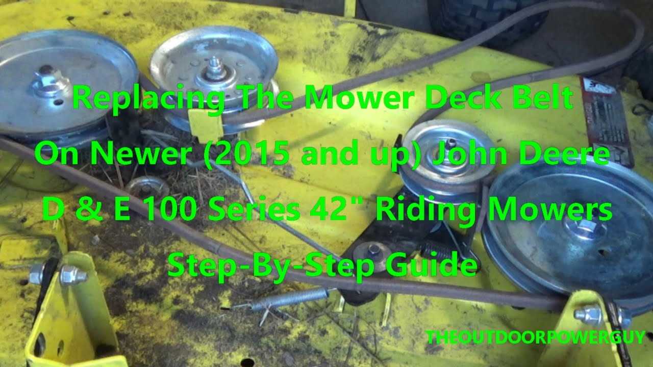 john deere l100 mower deck parts diagram