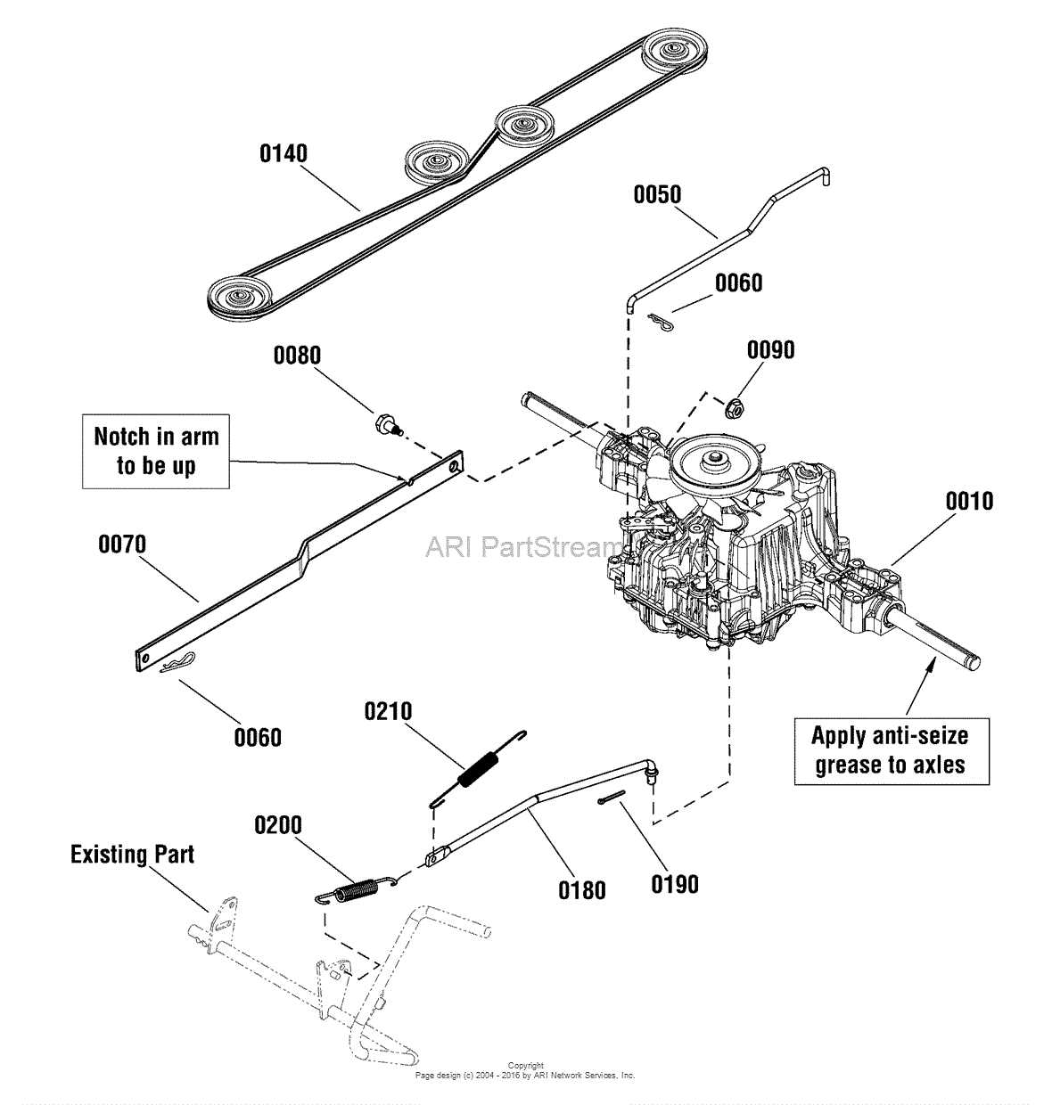 john deere l110 mower deck parts diagram