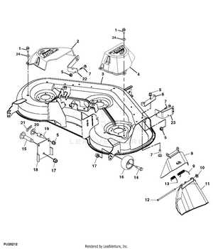 john deere l130 mower deck parts diagram