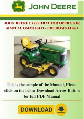 john deere lx279 parts diagram