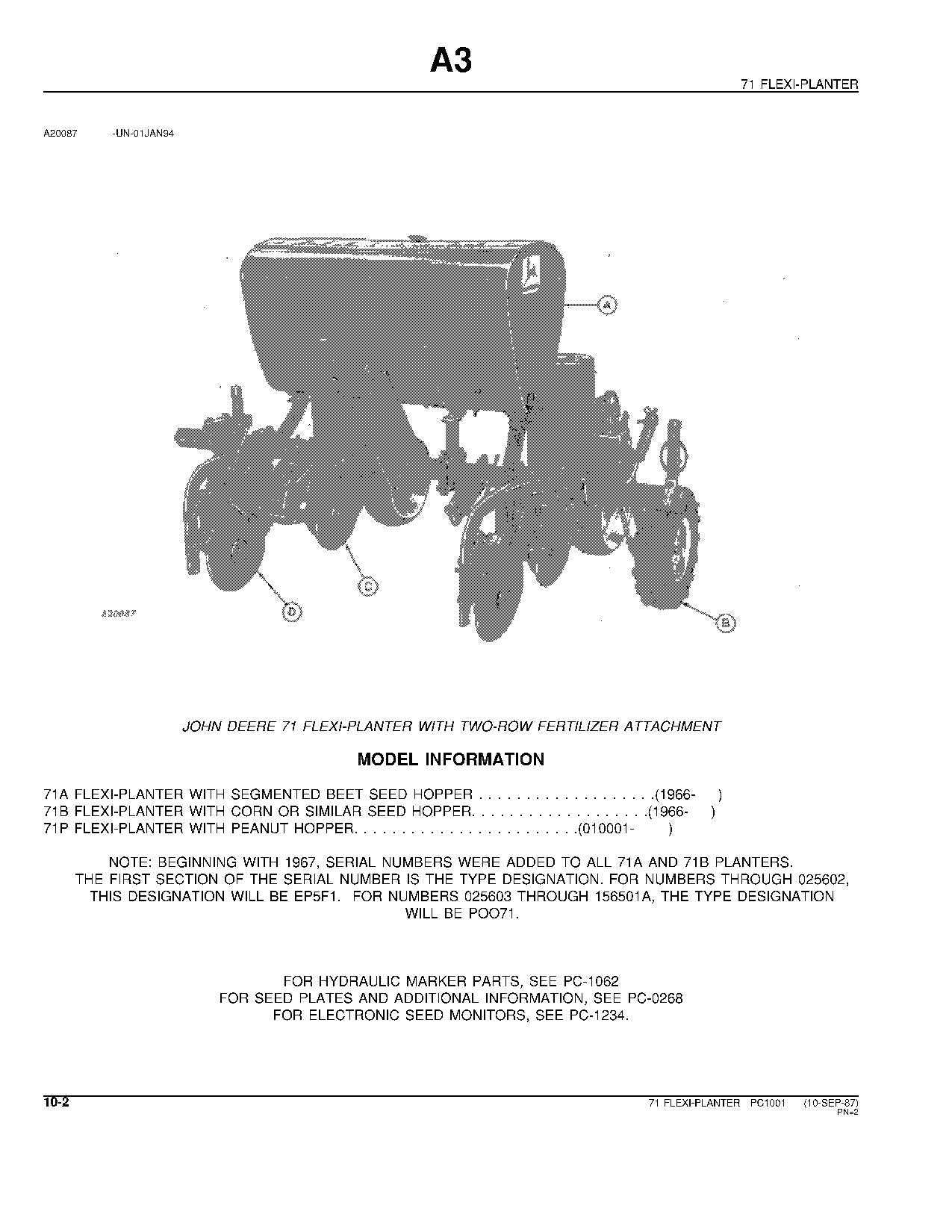 john deere planter parts diagram