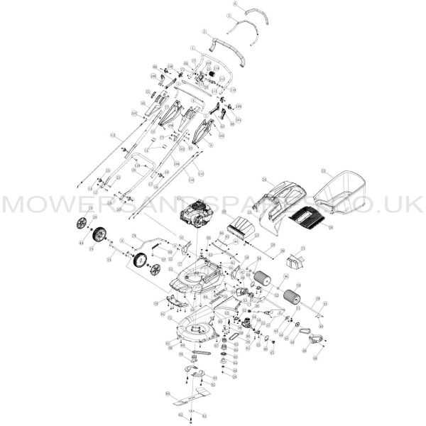 john deere self propelled lawn mower parts diagram