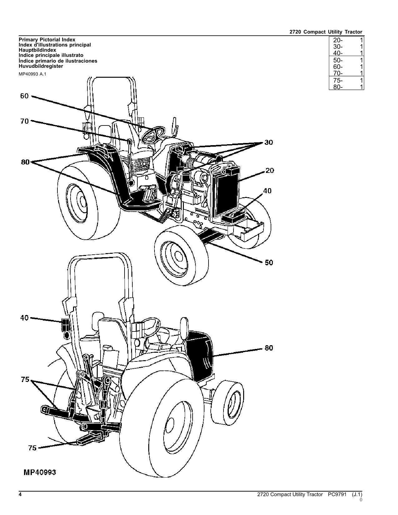 john deere tractor parts diagram