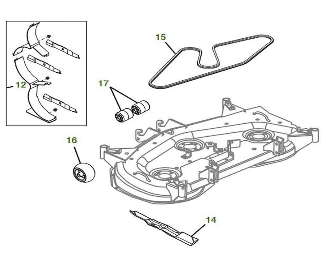 john deere x749 parts diagram