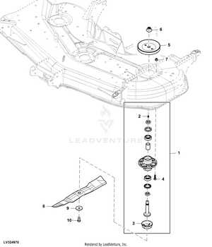 john deere z425 54 inch deck parts diagram