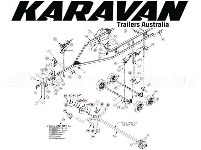 karavan boat trailer parts diagram