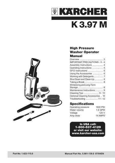 karcher k3 97 parts diagram