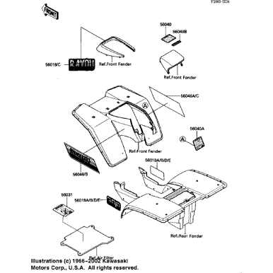 kawasaki bayou 300 4x4 parts diagram