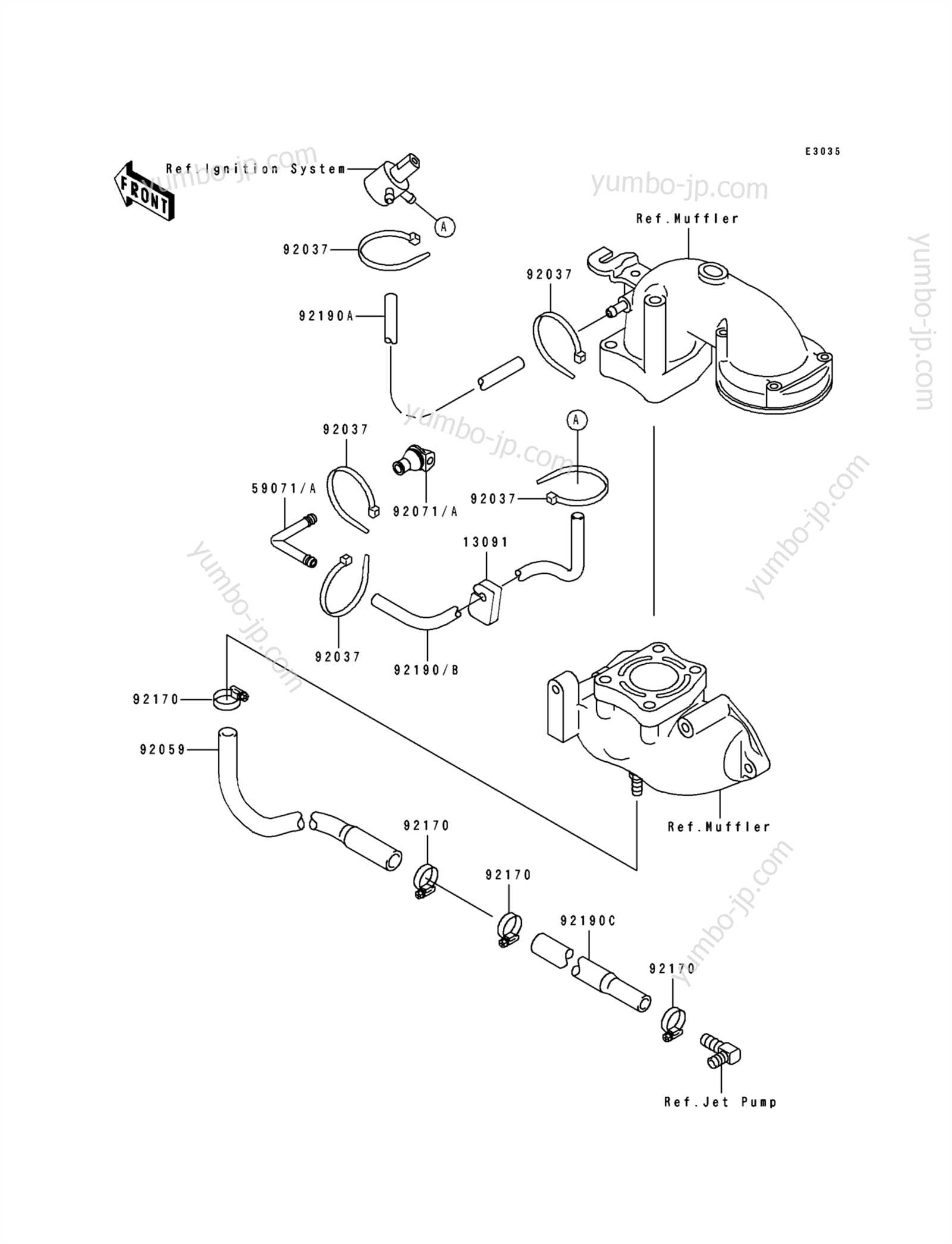 kawasaki jet ski parts diagram