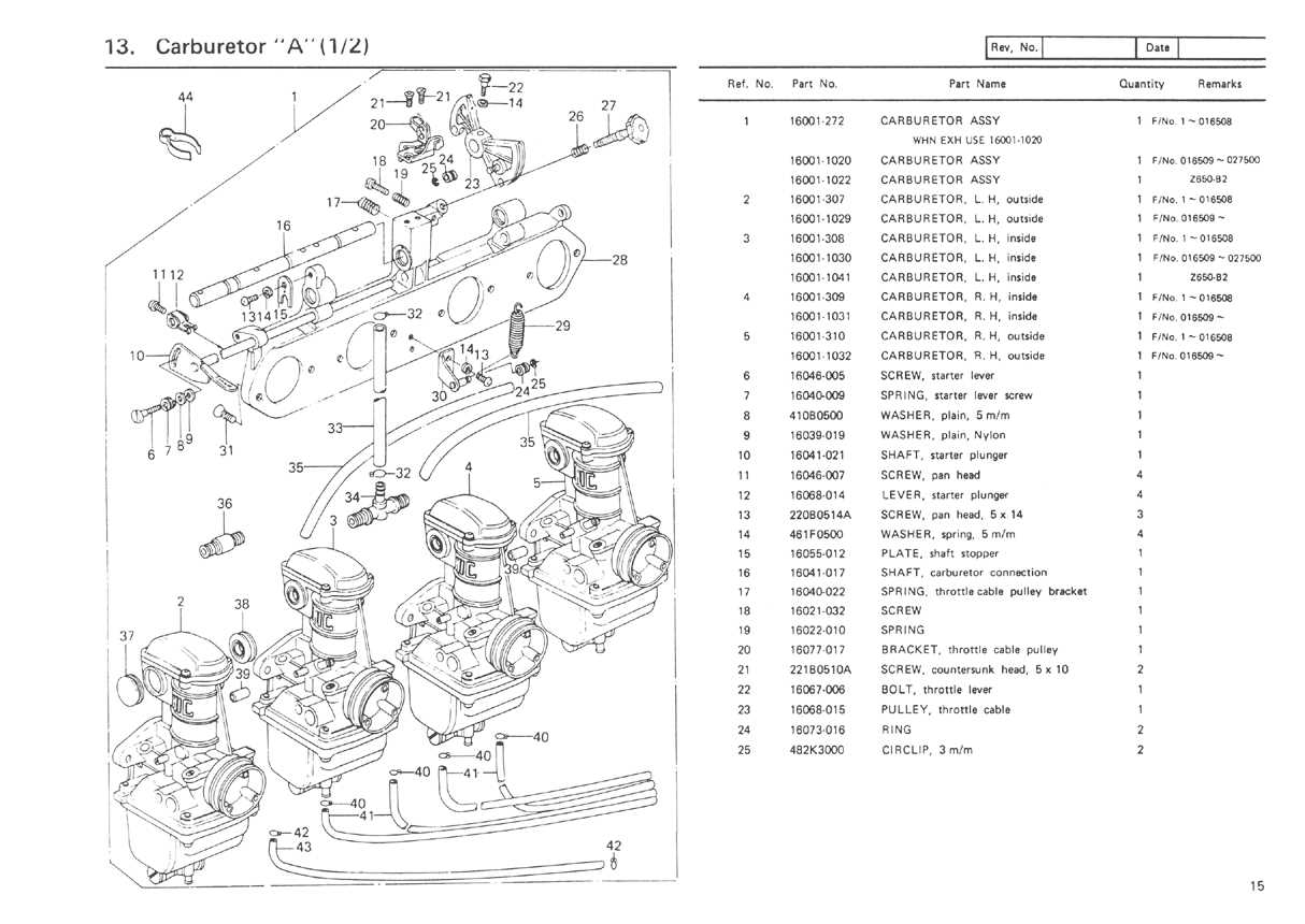 kawasaki z650 parts diagram