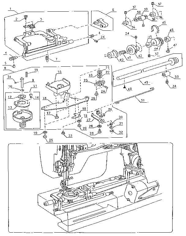 kenmore 385 sewing machine parts diagram