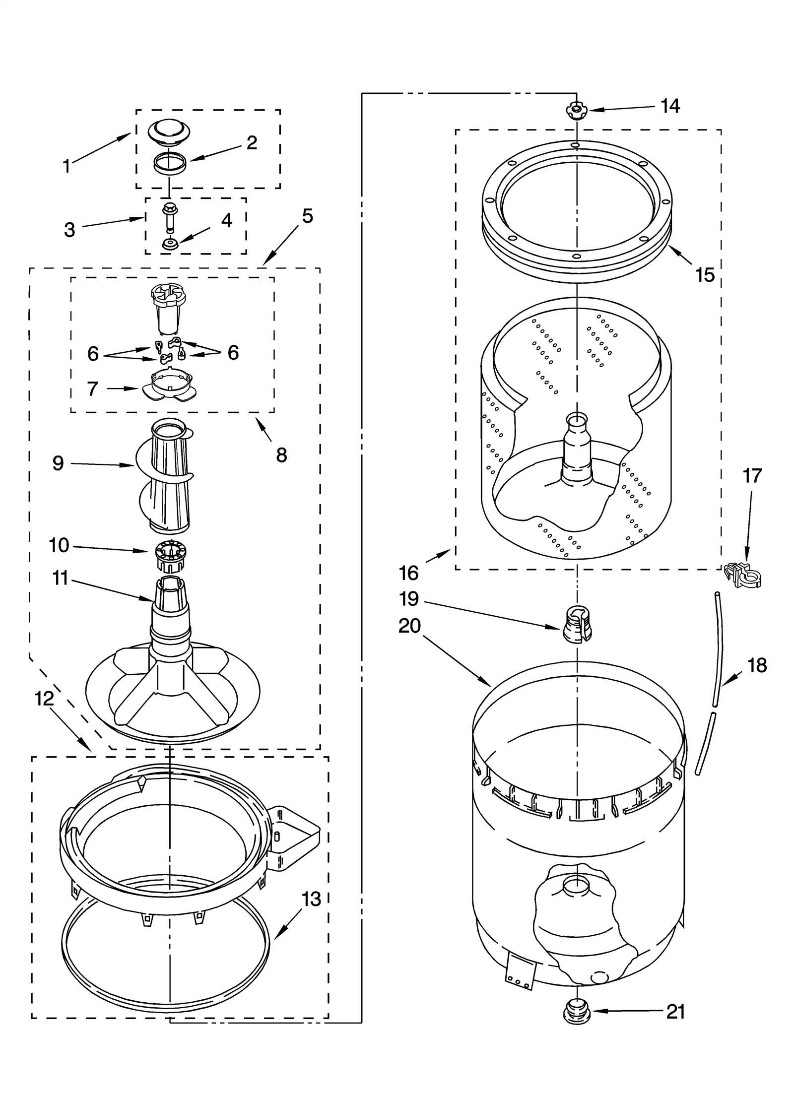 kenmore 400 washer parts diagram