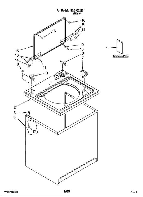 kenmore 500 series washer parts diagram