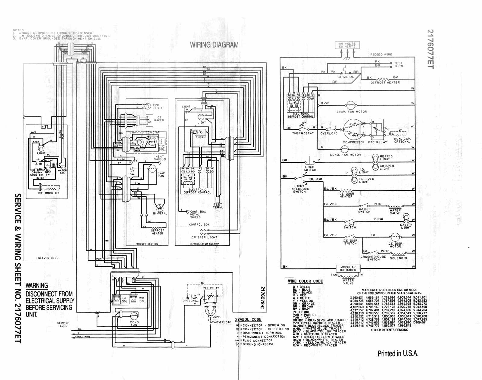 kenmore coldspot refrigerator parts diagram