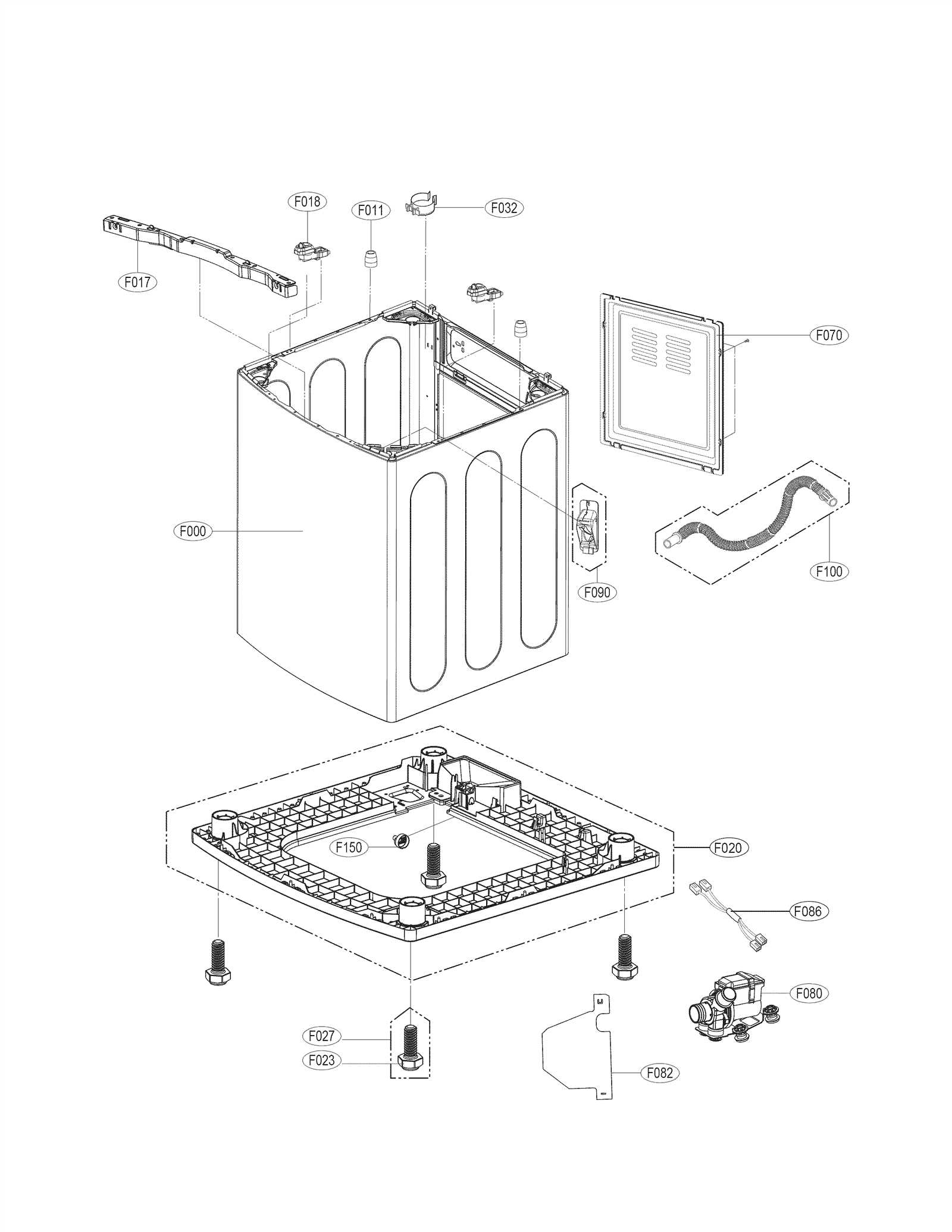 kenmore elite front load washer parts diagram