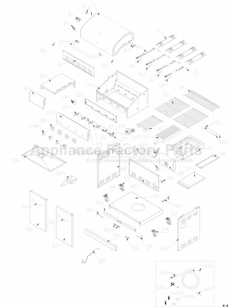 kenmore grill parts diagram