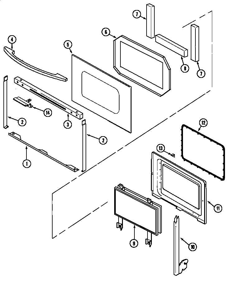 kenmore oven parts diagram