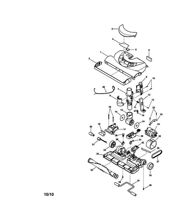 kenmore progressive vacuum parts diagram