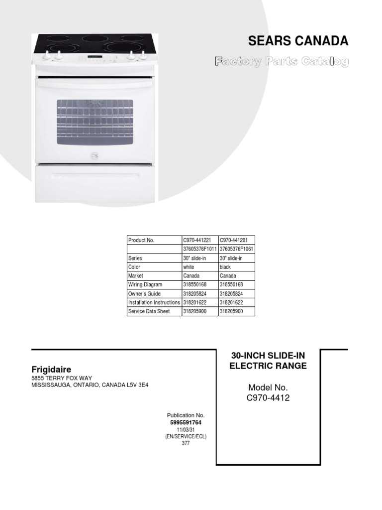 kenmore range parts diagram