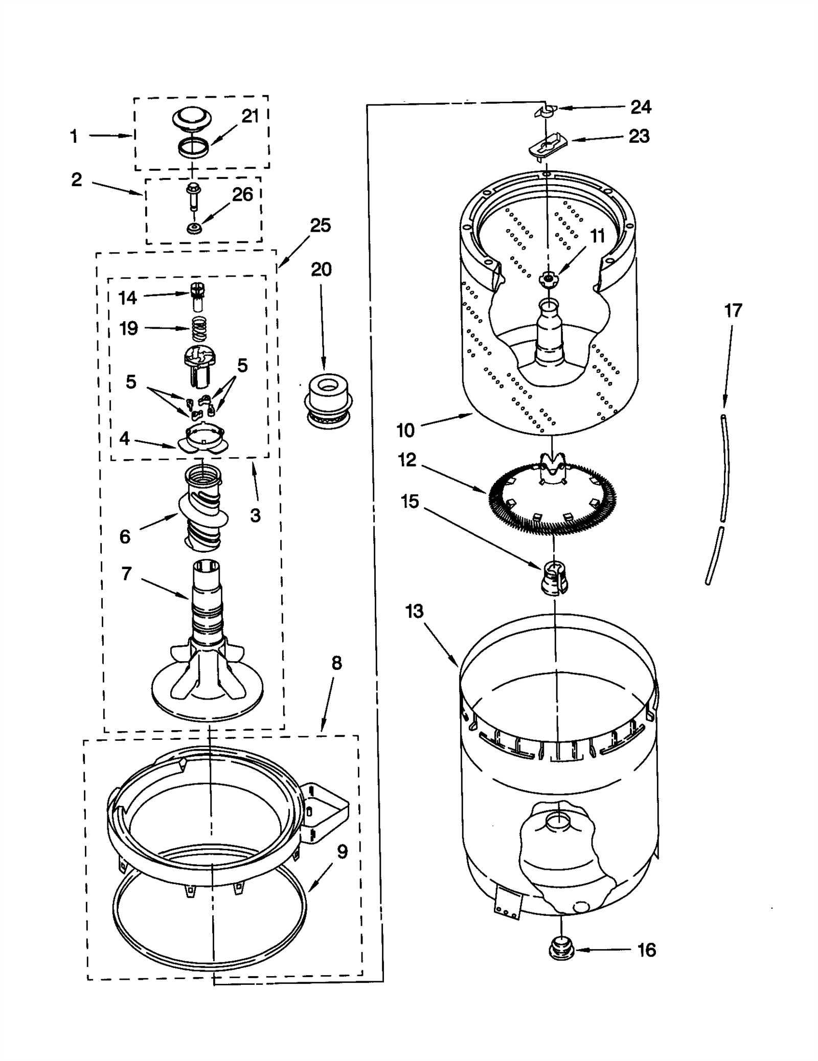 kenmore series 100 dryer parts diagram