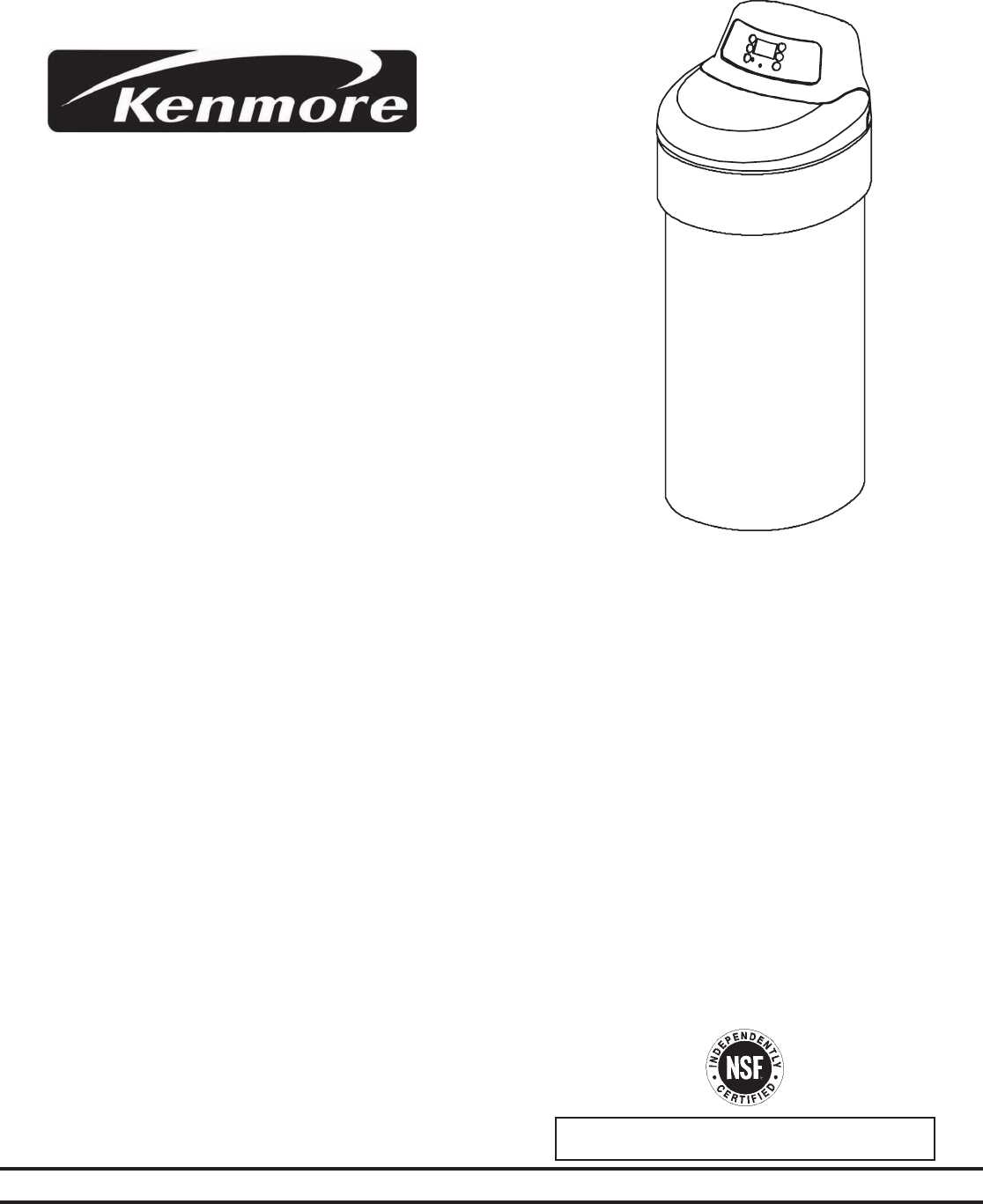 kenmore water softener parts diagram