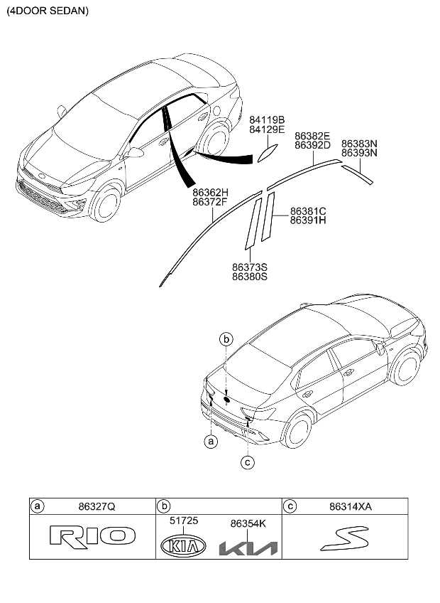 kia rio parts diagram