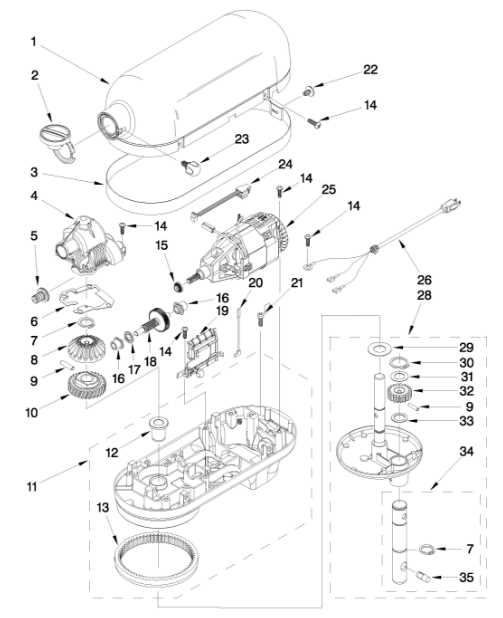 kitchenaid blender parts diagram
