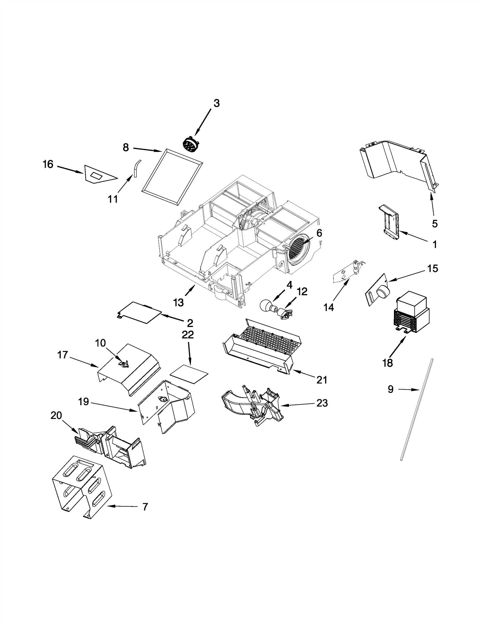 kitchenaid microwave parts diagram