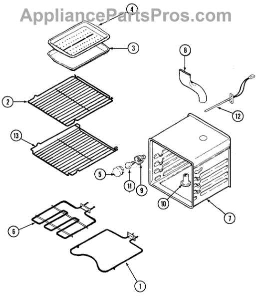 kitchenaid oven parts diagram