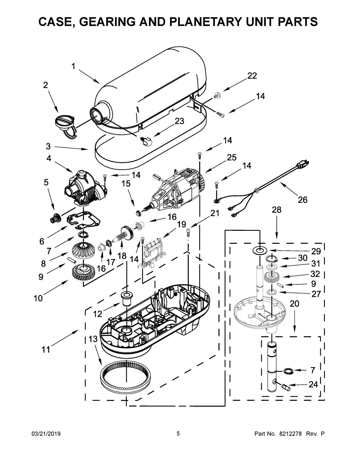 kitchenaid washing machine parts diagram