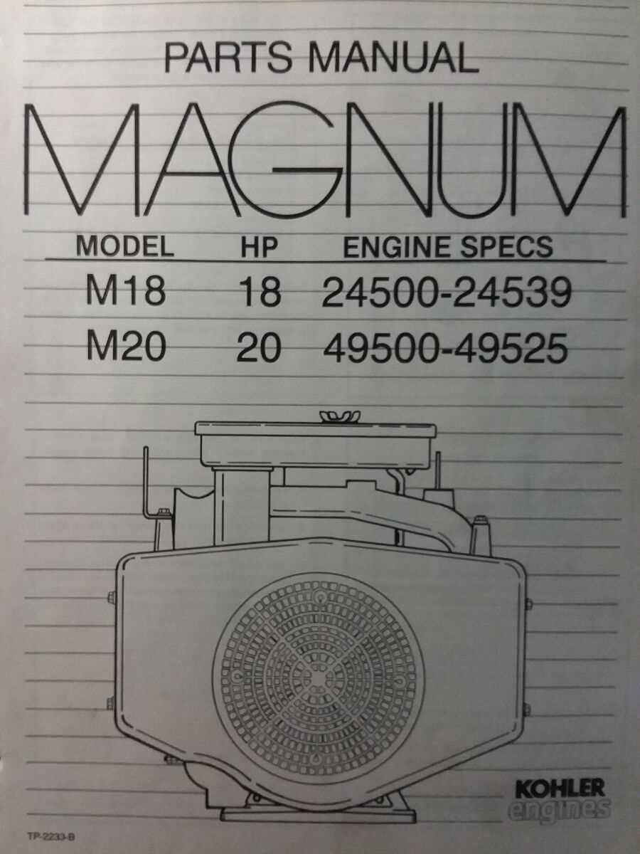 kohler 18 hp engine parts diagram