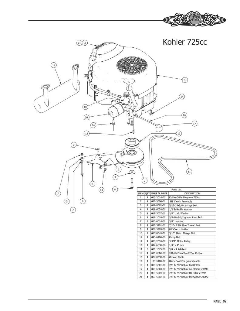 kohler 7000 series parts diagram