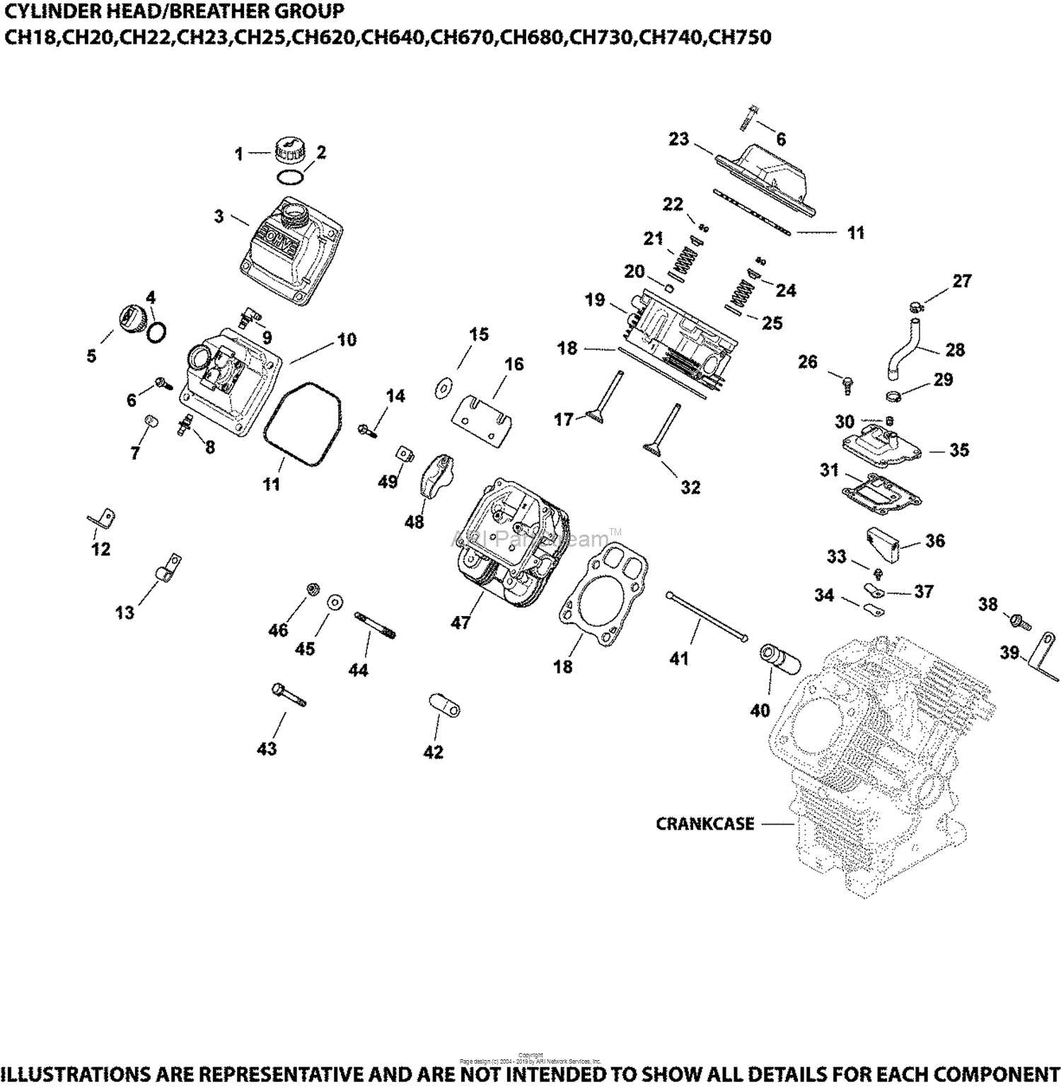 kohler command 18 parts diagram