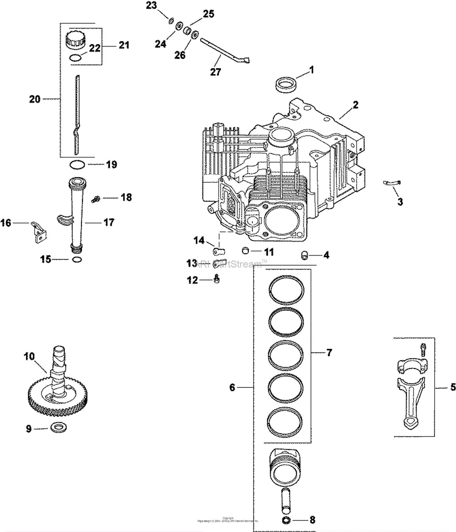 kohler courage parts diagram