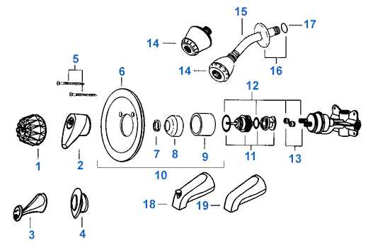 kohler shower valve parts diagram