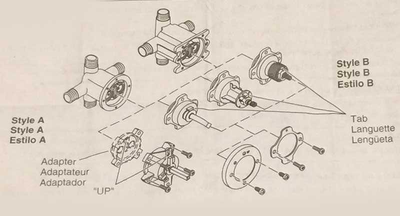 kohler shower valve parts diagram