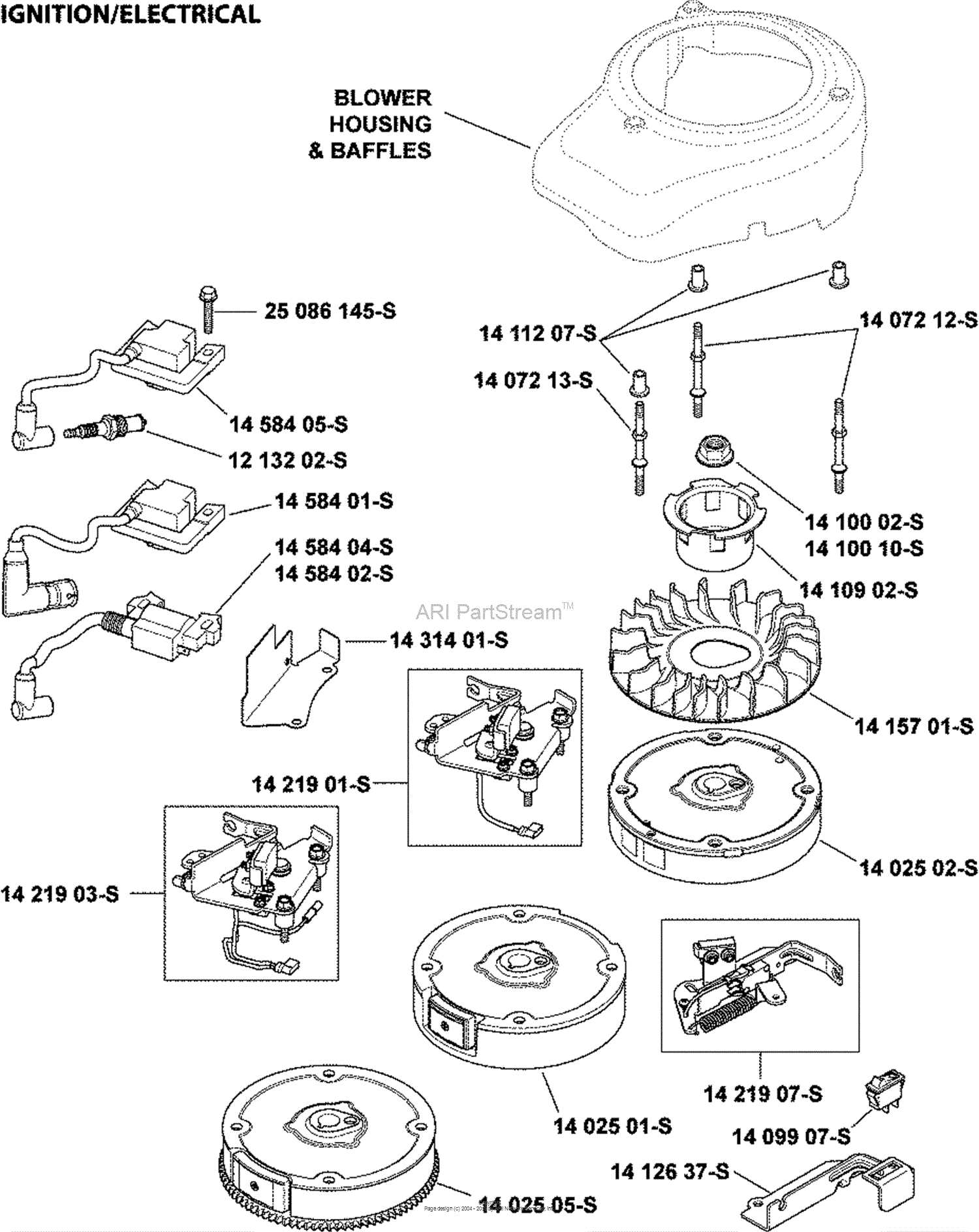 kohler xt775 parts diagram