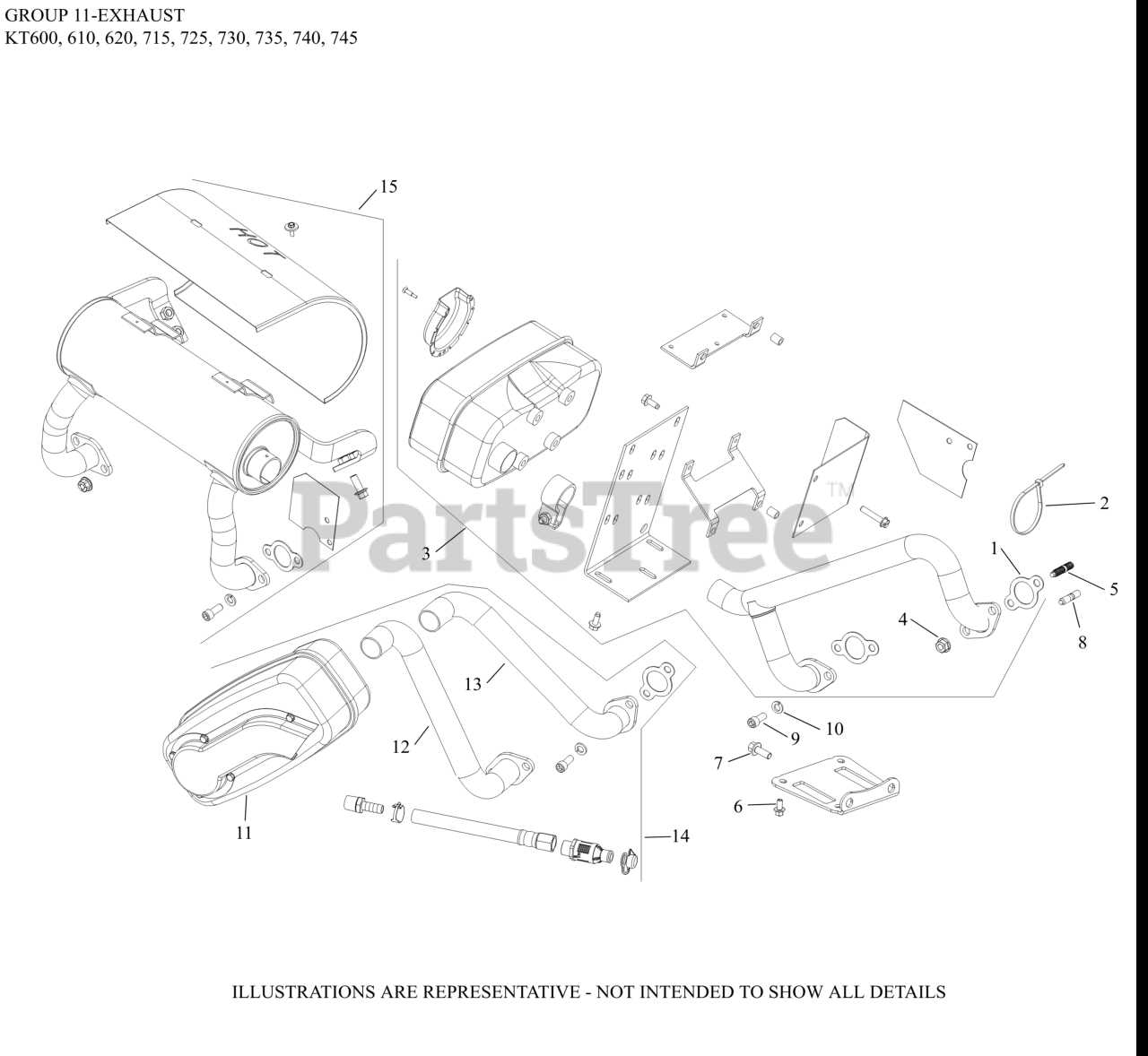 kt730 parts diagram