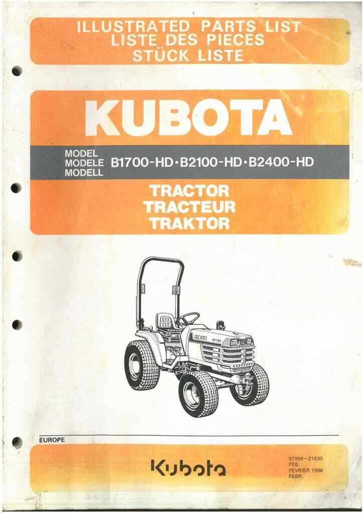 kubota b2620 parts diagram