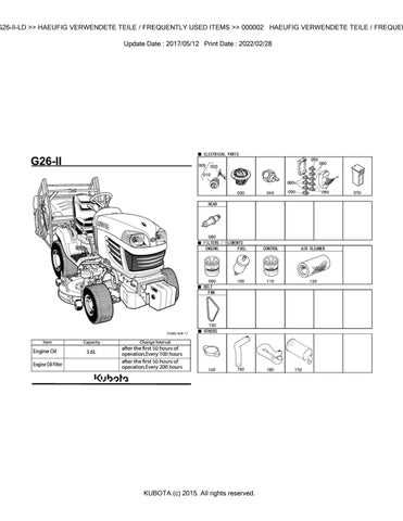 kubota b2620 parts diagram