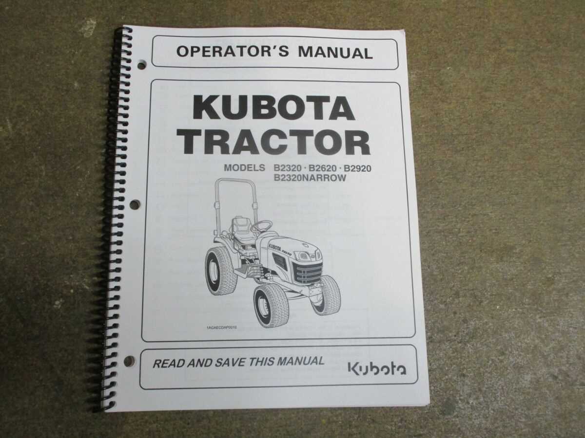 kubota b2920 parts diagram