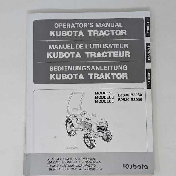 kubota b3030 parts diagram