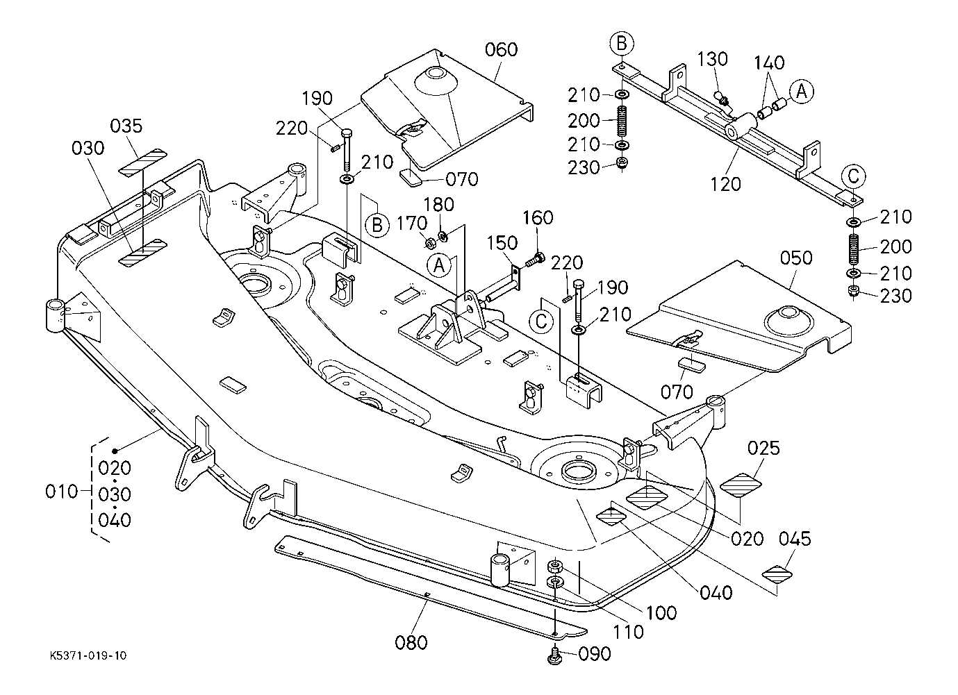 kubota bx2660 parts diagram