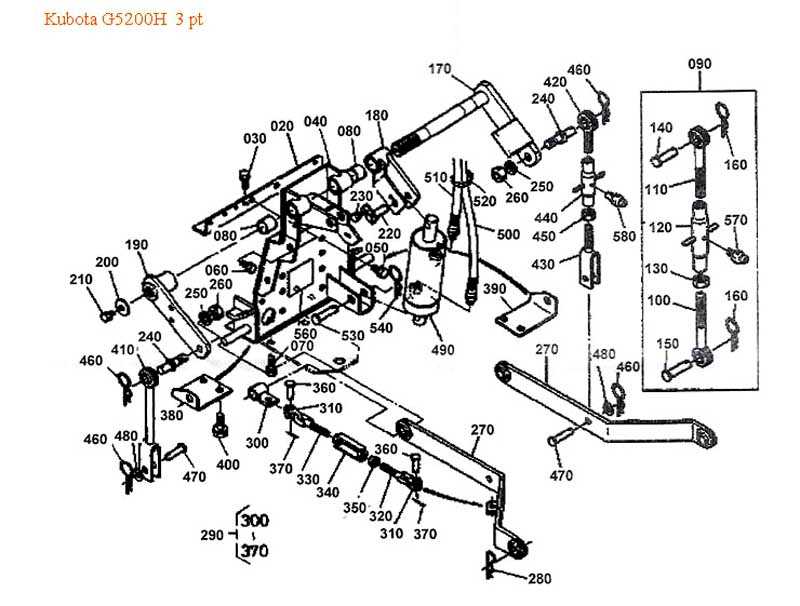 kubota g4200 parts diagram